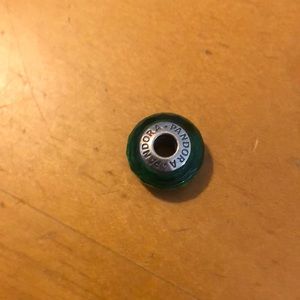 Pandora charm, emerald green colour.